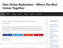 Tablet Screenshot of newvisionbadminton.com